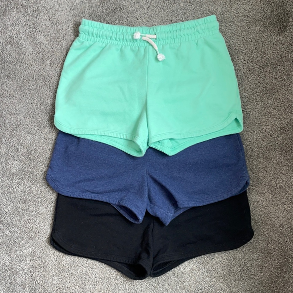 Three Pairs Cat & Jack Girls Shorts Size L (10/12)